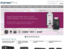 Tablet Screenshot of kanexpro.com